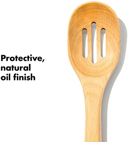 OXO Good Grips Large Wooden Slotted Spoon - Image 5