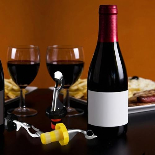 10 Pieces Silicone Wine Stoppers Expanding Manual beverage Bottle Plug Reusable - Image 4
