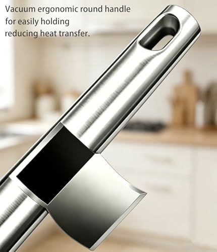 Stainless Steel Pasta Server and Cooking Spoon, Large Soup Ladle, Spaghetti - Image 6