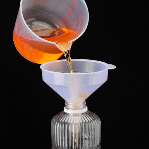Honeydak 18 Pcs Plastic Funnels Wide Mouth Long Spout - Image 5