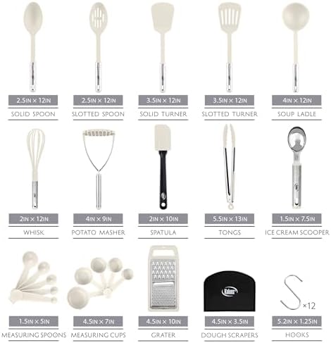 Kitchen Utensils Set 35 PCS Cooking Utensils Set, Nonstick and Heat Resistant - Image 2