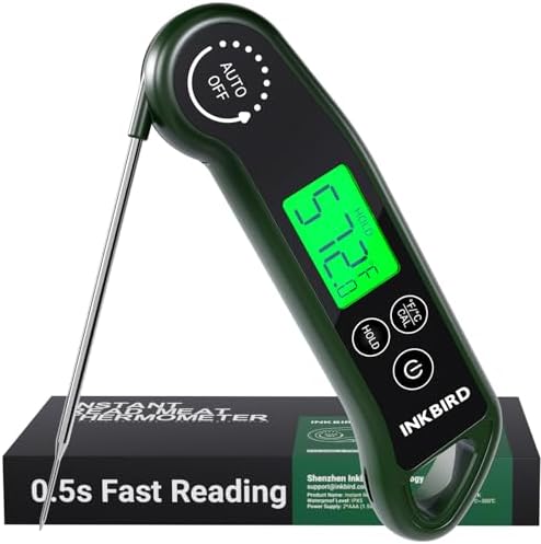INKBIRD 0.5S Waterproof Instant Read Meat Food Thermometer by Inkbird