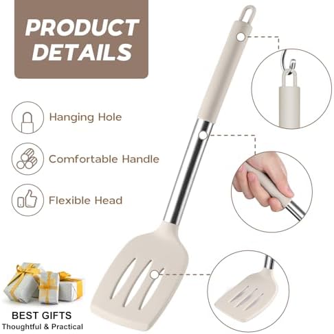 Onader Silicone Kitchen Utensils Set of 10, Cooking Utensils - Image 4