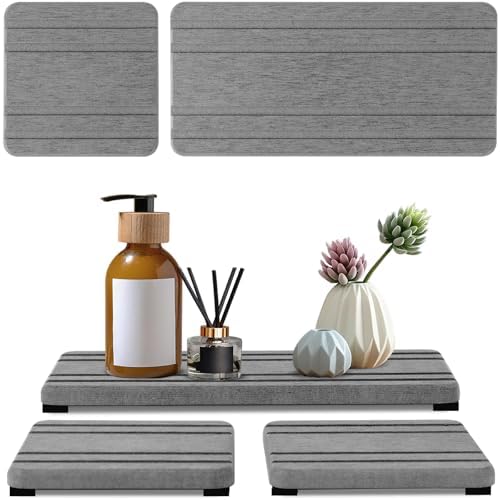 3PCS Water Absorbing Stone Tray, DryingNeat Diatomite Stone Sink Tray, Instant by TheHouseofCoshonwol