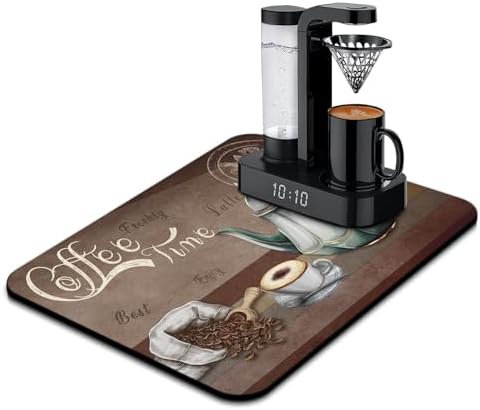 Coffee Mat 24inx18in, Coffee Bar Mat by Kuyig+Home