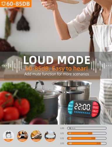 DOOMAY Magnetic Digital Kitchen Timer - Image 5