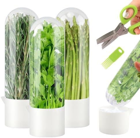 3 Pack Herb Saver for Refrigerator by Unknown