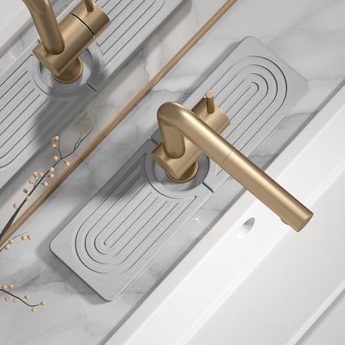 Quick Drying Stone Faucet Mat for Kitchen Sink by Unknown