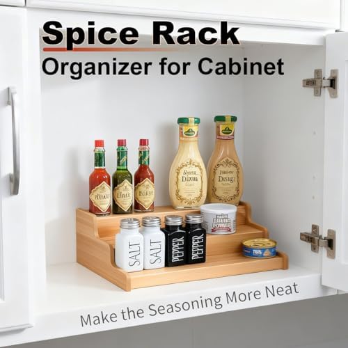 JinDoWin 2 Pack Cabinet Spice Rack Organizers - Image 2