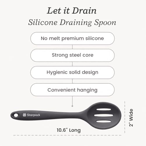 Starpack 'Let it Drain' Silicone Slotted Spoon - Image 4