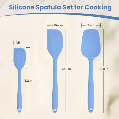 Silicone Spatulas Heat Resistant, Food Grade Rubber Spatula - Image 2