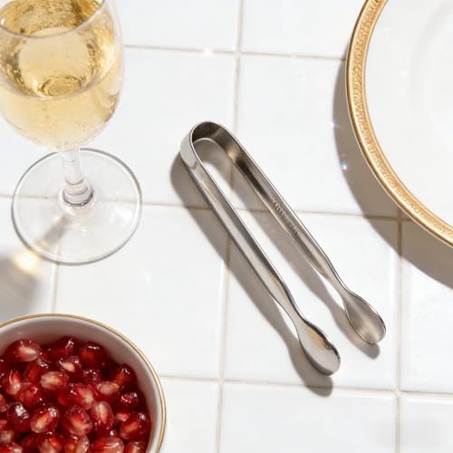 Small Serving Tongs, Stainless Steel Mini Tongs - Image 3