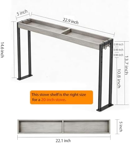 Over the Stove Shelf 22.9-inch - Image 2