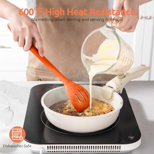 U-Taste Silicone Spoons Set of 2, 13.3" Long Large Mixing Spoon - Image 3