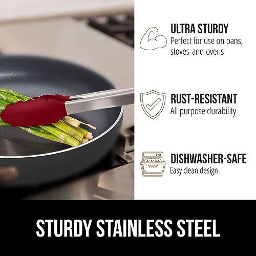 GORILLA GRIP Stainless Steel Kitchen Tongs - Image 5