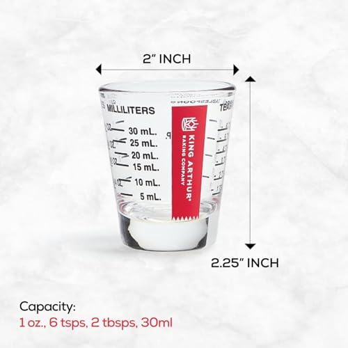 King Arthur Baking Company Mini Measure Multi-Purpose Shot Glass, Heavyweight - Image 2