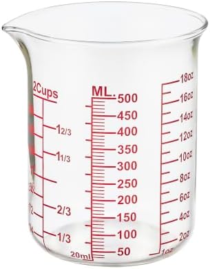 Ackers BORO3.3 Borosilicate Glass Measuring Cup, 500 ml by AckersBORO33