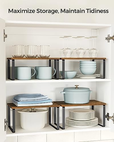 SONGMICS Cabinet Organizer Shelf, Kitchen Storage - Image 3
