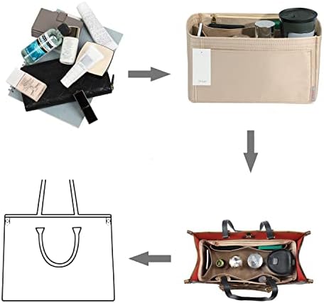 ZTUJO Purse Organizer Insert For Handbags, Silky Touching Bag Organizer Insert - Image 5