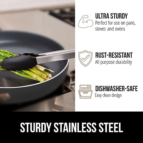 GORILLA GRIP Stainless Steel Kitchen Tongs - Image 5