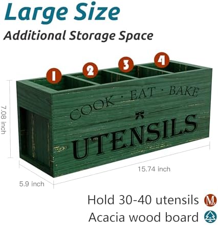 Suli Extra Large Utensil Holder Countertop - Image 2