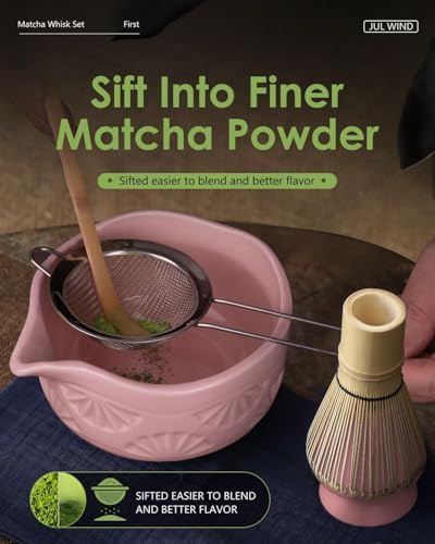 Matcha Whisk Set, Matcha Set Includes Bamboo Whisk, Ceramic Bowl - Image 4