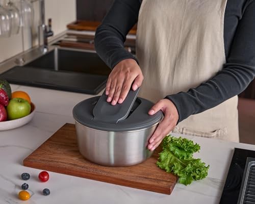 Zyliss Swift Dry Stainless Steel Salad Spinner - Image 2