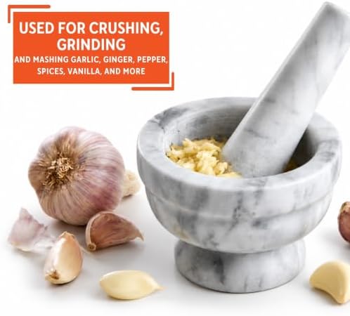 IMUSA USA Small 3.8" Marble Mortar and Pestle - Image 6