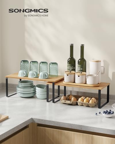 SONGMICS Cabinet Organizer Shelf, Kitchen Storage - Image 2