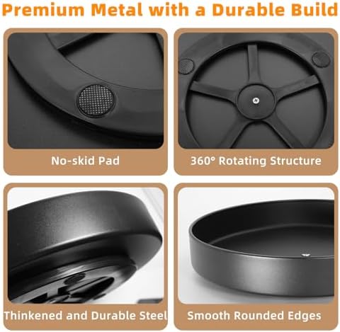 Metal Lazy Susan Organizer, 10 Inch Anti-Rust Turntable - Image 7
