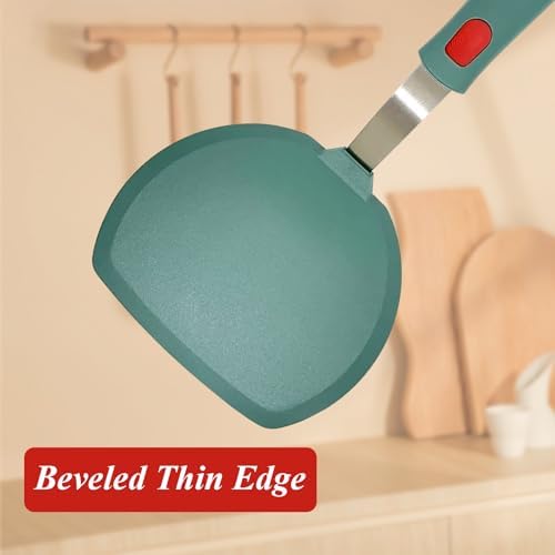 Silicone Spatula Turner, Wide Pancake Spatulas - Image 4