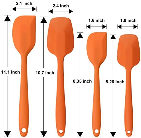 Silicone Spatulas Set, Rubber Spoon Spatula Heat Resistant Spoonula One Piece - Image 5