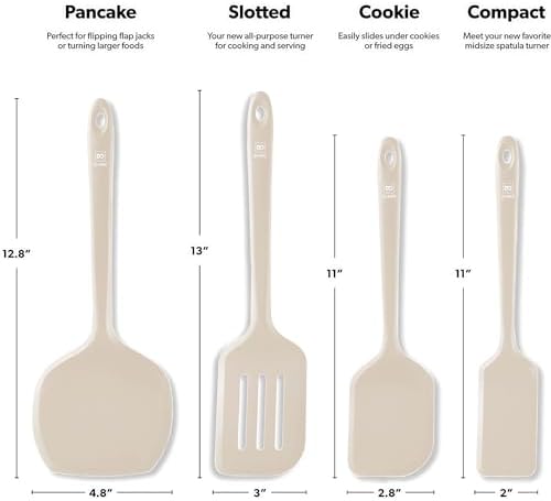 DI ORO Silicone Turner Spatula Set - Image 5