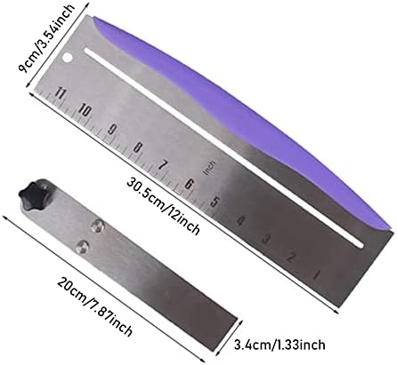 12 Inch Adjustable Cake Scraper, Stainless Steel Cake Smoother - Image 2