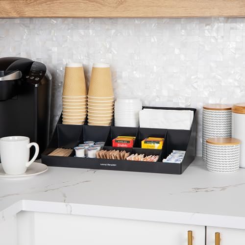 Mind Reader Cup and Condiment Station, Countertop Organizer, Coffee Bar - Image 2