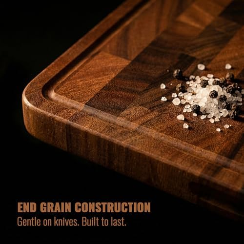 Walnut Wood Cutting Board for Kitchen, End Grain Chopping Boards - Image 6