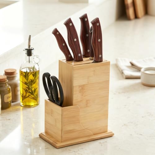 7 Slots Universal Knife Block, Kitchen Knife Holder - Image 6