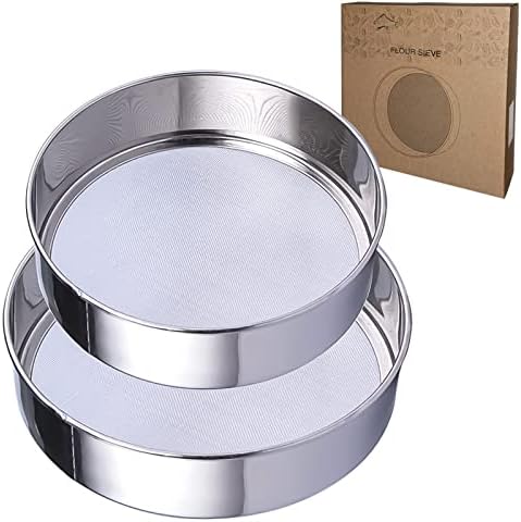 Sieve Fine Mesh, Stainless Steel Round Sifter by PUHETO