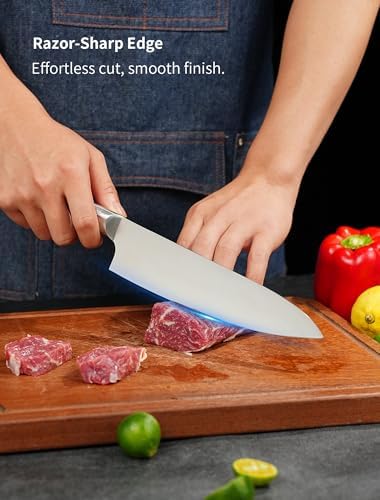 8 Inch Japanese Kitchen Knife – Professional Gyuto Chef Knife - Image 4