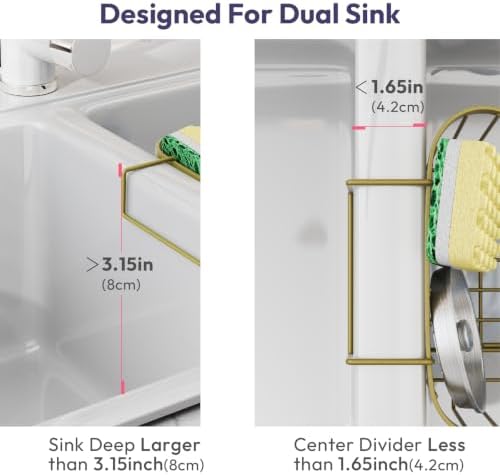 SWTYMIKI Sponge Holder for Kitchen Sink - Image 2