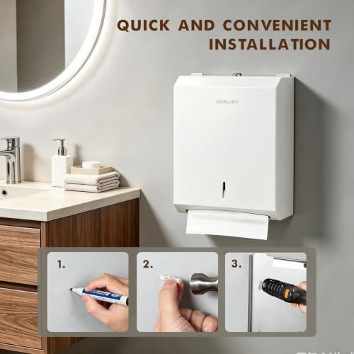 Gorlary Commercial Paper Towel Dispenser Wall Mount - Image 2