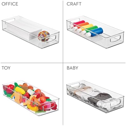 iDesign Slim Extra Long Clear Storage Bin - Image 7