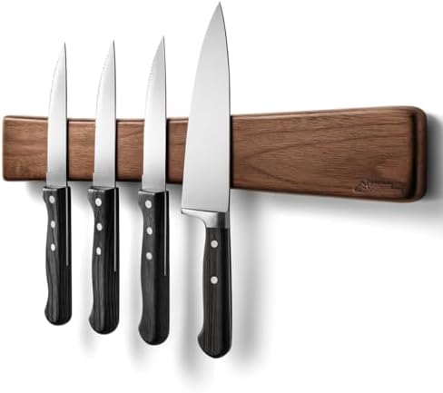 16 Inch Acacia Wood Magnetic Knife Holder by ModernInnovations