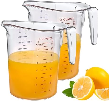 Amazing Abby - Melissa - 64-Ounce Plastic Measuring Pitcher, 8-Cup Food-Grade by AmazingAbby