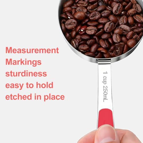 Bopei 10-Pcs Stainless Steel Measuring Cups & Spoons Set - Image 4