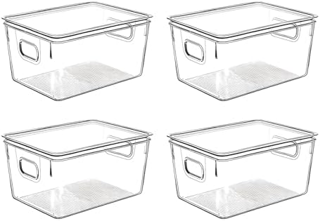 Clear Plastic Storage Bins by CONTROLKITCHEN