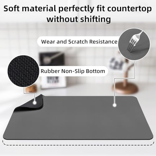 LOPNUR Large Dish Drying Mat for Kitchen Counter - Image 4