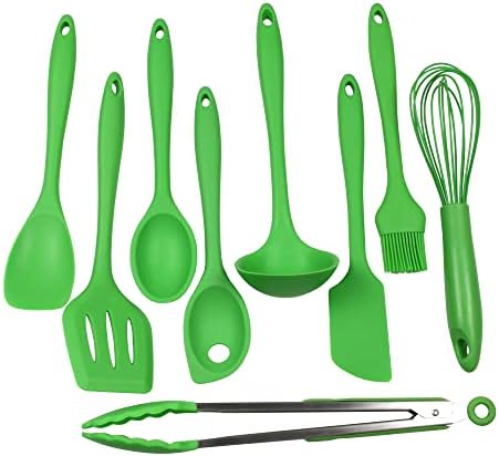 Chef Craft 9 Piece Green Premium Silicone Kitchen Tool Set by ChefCraft
