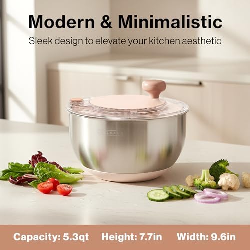 EDELHAUS Salad Spinner Stainless Steel - Image 2