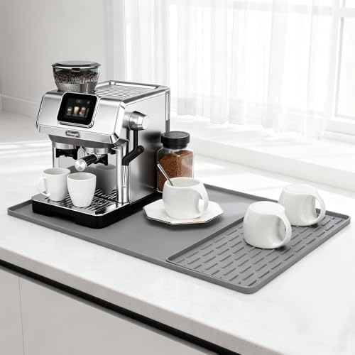 Silicone Coffee Mat 24" x 16", Heat Resistant Non Slip Leak Proof - Image 6